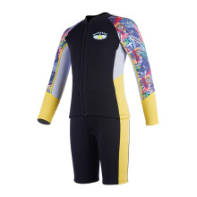 Split Wetsuit Kids Long Sleeve Wet Suit for Water Sports Canoeing Snor