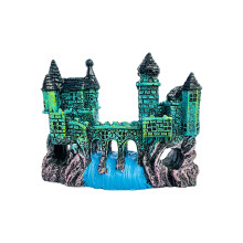 Aquarium Resin Castle Decoration Castle Cave for Aquarium Reptile Bett
