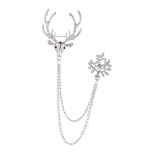Christmas Reindeer Brooch Pin Anniversary Holiday Brooch Rhinestone De