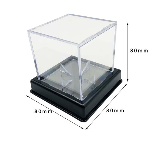 Baseball Holder Cube Memorabilia Display Case Transparent Clear Baseba 1