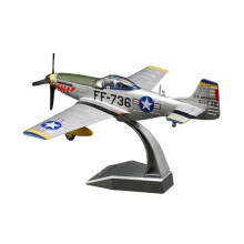 Simulation 1:48 P51 Aircraft Model with Display Base for Home Office B