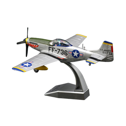 Simulation 1:48 P51 Aircraft Model with Display Base for Home Office B
