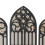 3 Pieces Gothic Wall Mirrors Baroque Wall Mirrors Rustic Small Mirrors 2