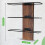 Wall Mount Wine Rack Hanging Organizer for Dining Room Kitchen Storage 2