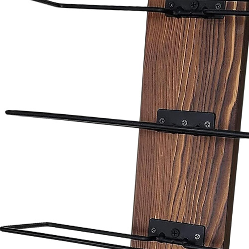 Wall Mount Wine Rack Hanging Organizer for Dining Room Kitchen Storage 2