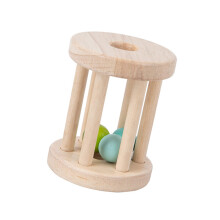 Baby Roller Rattle Wood Toys Rattles with Bells for Boys Girls Holiday