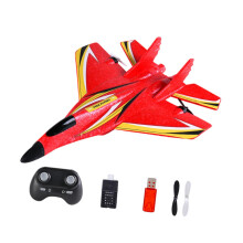 RC Plane with LED Light 2.4G Easy to Fly Fighter for Beginner Adults B