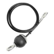 Fitness Pulley Cable Thick 0.24inch Portable Workout Fitness Extension