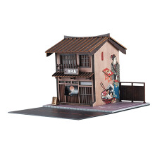 1:64 Car Garage Diorama Model DIY for Architectural Building DIY Scene