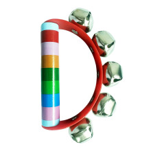 Wooden Tambourine Musical Toys Musical Instrument for Festival Party R