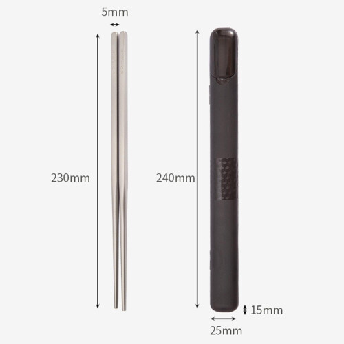 Titanium Chopsticks Camping Chopsticks Portable Tableware for Hiking K 1
