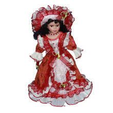 40cm Miniature Porcelain Figures for Ornament Birthday Doll House Deco