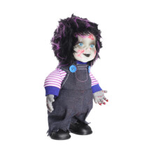 Halloween Ghost Doll Holiday Decor Light up Terror Decoration Toy Scar
