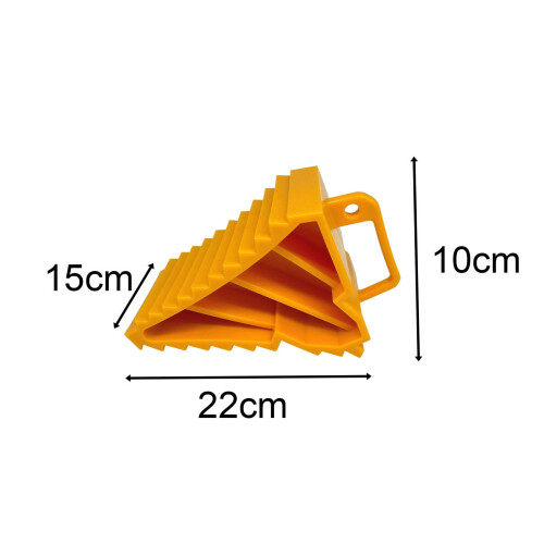 2 Pieces Heavy Duty Wheel Chocks Assembly Universal for Car Auto 1