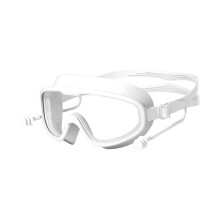 Swimming Goggles with Ear Plug Anti Fog Wide View Beach Sports Swim Gl