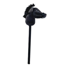 Plush Stick Horse Sturdy Hobby Horse Riding Toy for Kids Boys Girls Ch