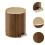 Bathroom Trash Can with Lid Step on Trash Can for Office Laundry Room 3