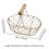 Wire Egg Basket Retro Rustic Iron Storage Basket for Farmhouse Tableto 2