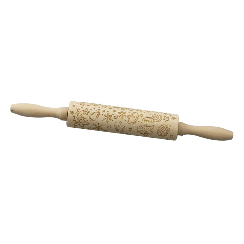 Embossing Rolling Pin Xmas Embossed Rolling Pin for Baking Dough Pastr