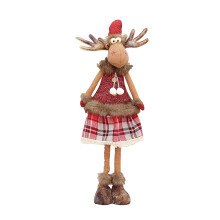 Christmas Elk Doll Figurine Novelty Christmas Ornament for Party Shelf