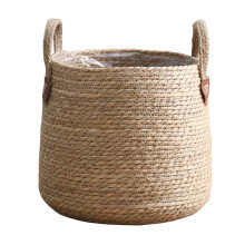 Woven Plant Basket Laundry Bag Decoration Flower Pots for Yard Garden
