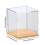 Countertop Action Figures Display Box Showcase Wood Bottom for Retail 2