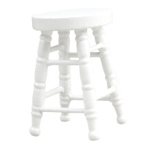 Dollhouse Miniature Chair 1/12 Pub Mini Stool for DIY Scene Model Deco