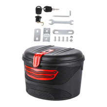 Electric Bike Basket with Lock with Liner Bag for Biking Street Bike C