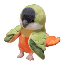 Parrot Hand Puppet 20cm Stuffed Animal for Telling Story Preschool Rol
