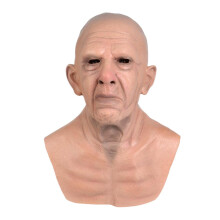 Realistic Old Man Mask Full Head Mask for Fancy Dress Parties Party Th