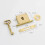 Cabinet Lock Set with Key Decorative Square Drawer Lock for Cabinets D 2