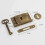 Cabinet Lock Set with Key Decorative Square Drawer Lock for Cabinets D 2
