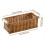 Imitation Rattan Baskets Storage Basket Bin Rectangular for Home Bar K 2