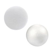 2Pcs Foam Balls White Polystyrene Balls Decor for Household Celebratio