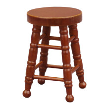 Dollhouse Miniature Chair 1/12 Pub Mini Stool for DIY Scene Model Deco