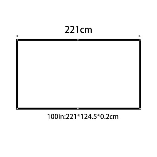 16:9 Projector Screen Portable Projector Screen for Travel Projector C 1