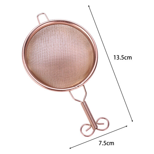 Copper Tea Strainer Practical Durable Mesh Tea Filter for Hotel Bedroo 1