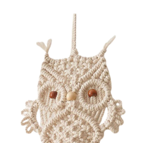 Owl Macrame Tapestry Wall Hanging Macrame Bohemian Tapestry for Dorm B 2