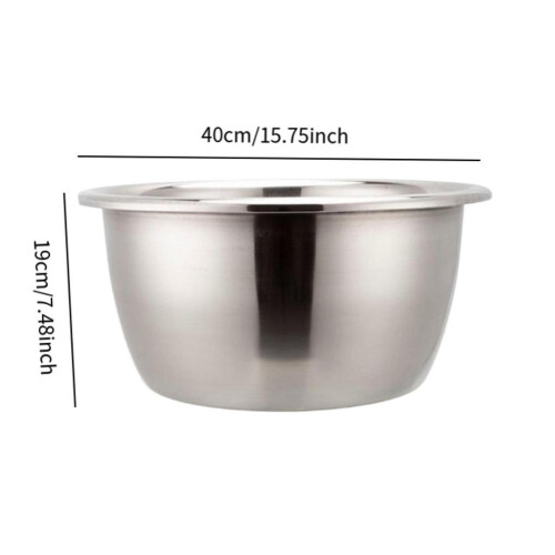 Stainless Steel Basin Container Large Laundry Tub for Pasta Vegetables 1