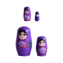 4x Matryoshka Doll Collectible Nesting Doll Toy for Tabletop Desk Deco