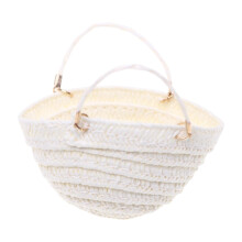 1/12 Dollhouse Hand Woven Bag Decor Photography Props Miniature Woven