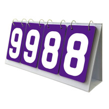 Sports Scoreboard 4 Digit Table Score Flipper for Baseball Soccer Team