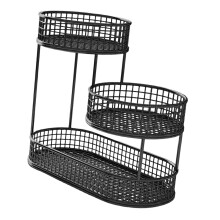 Fruit Basket Bowl Container Wrought Iron Fruit Stand Vegetables Storag