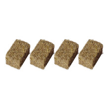 4Pcs Mini Hay Bales Photo Props Scenery Miniature for Farm Garden Sand