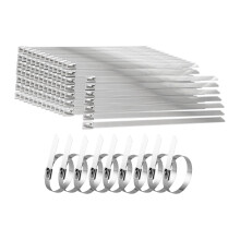 100 Pieces Stainless Steel Cable Tie Lightweight for School Household