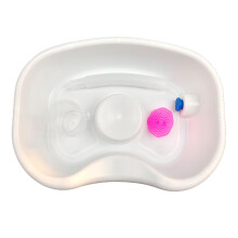Shampoo Bowl with Shampoo Brush Bedside Shampoo Basin for Salon Men Ch
