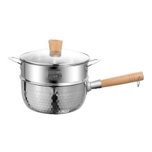 Saucepan with Steamer Easy Clean Cooking Pot for Hotel Outdoor Making