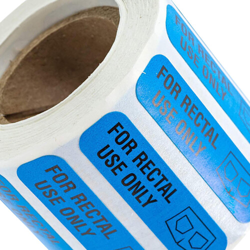 500 for Rectal Use Only Stickers Easy to Read Permanent Adhesion Paper 2