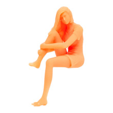 1:64 Beauty Figure Model Resin Train Model People for Sand Table Acces