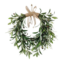 Artificial Olive Wreath Greenery Wreath for Front Door Summer Indoor O